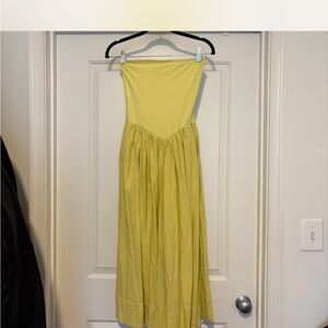 Free People Strapless Midi Dress NWT